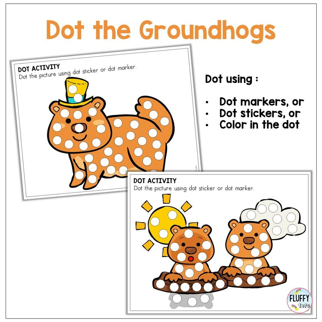 groundhog's day printable for toddler