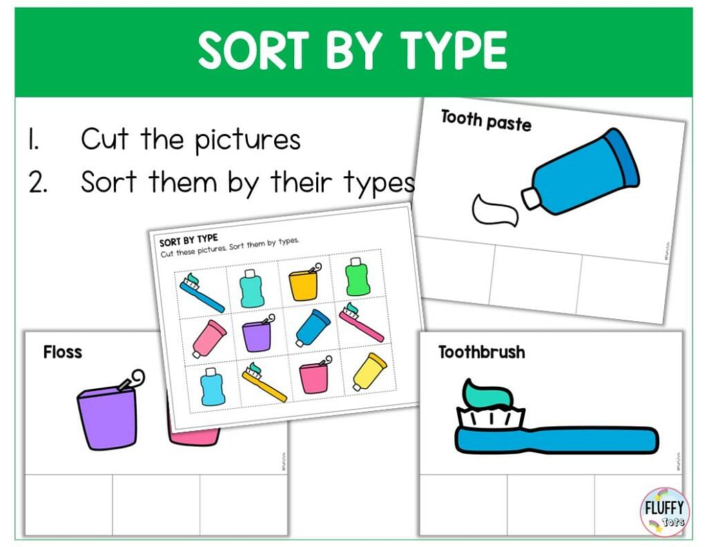 50 Pages of Fun Dental Printables for Toddler and Preschool 7