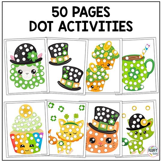 St Patrick's Day Fine Motor Activities preschool