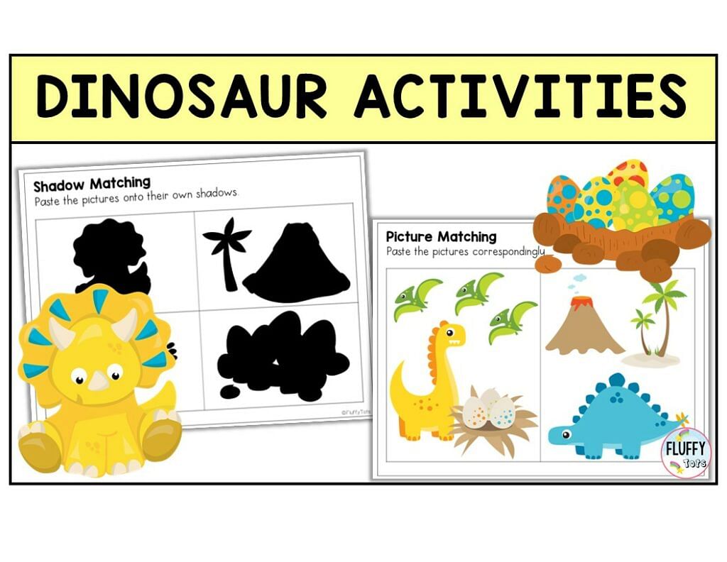 6 Easy Activities for Dinosaur Lesson Plan - FluffyTots