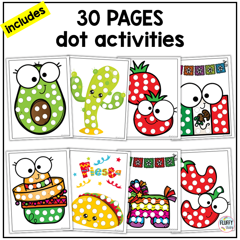 cinco de mayo dot printables activities