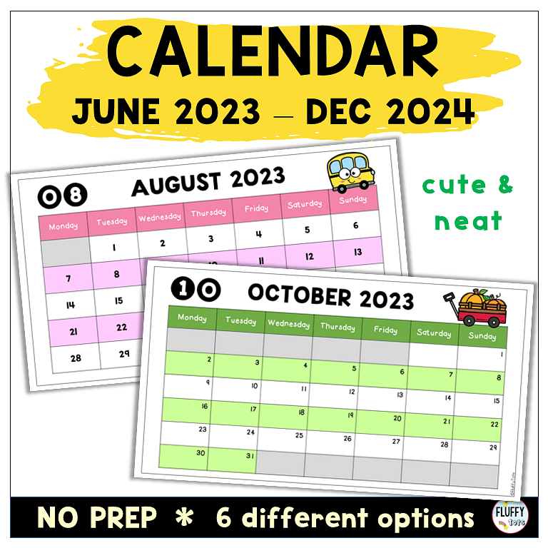5 Fun Ways to Use Classroom Monthly Calendar 3