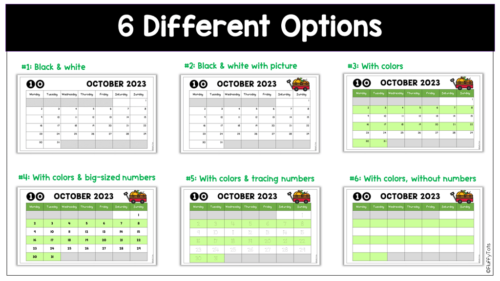 5 Fun Ways to Use Classroom Monthly Calendar 18