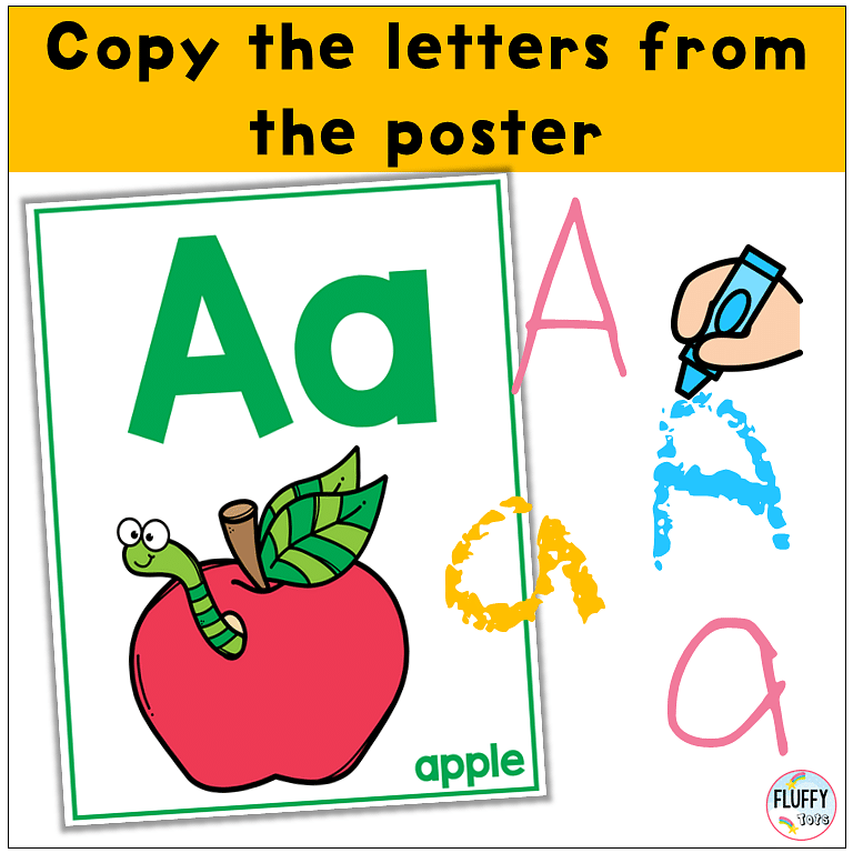 How to use the alphabet posters