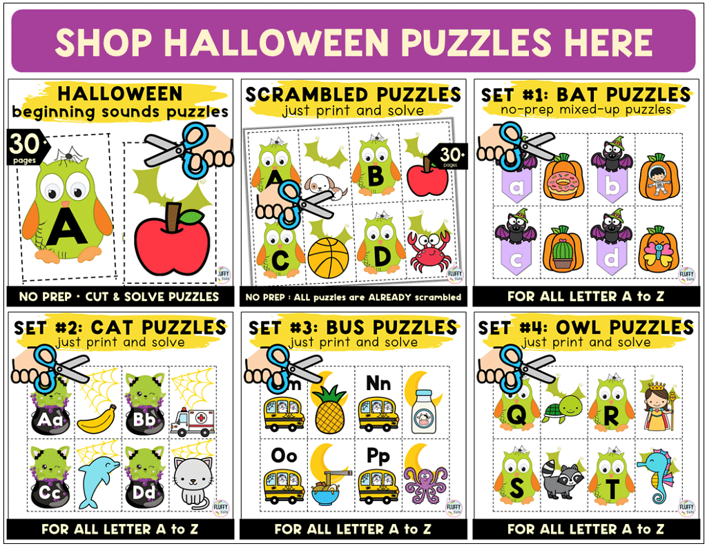 Halloween Beginning Sounds : FREE 26 Letters 1