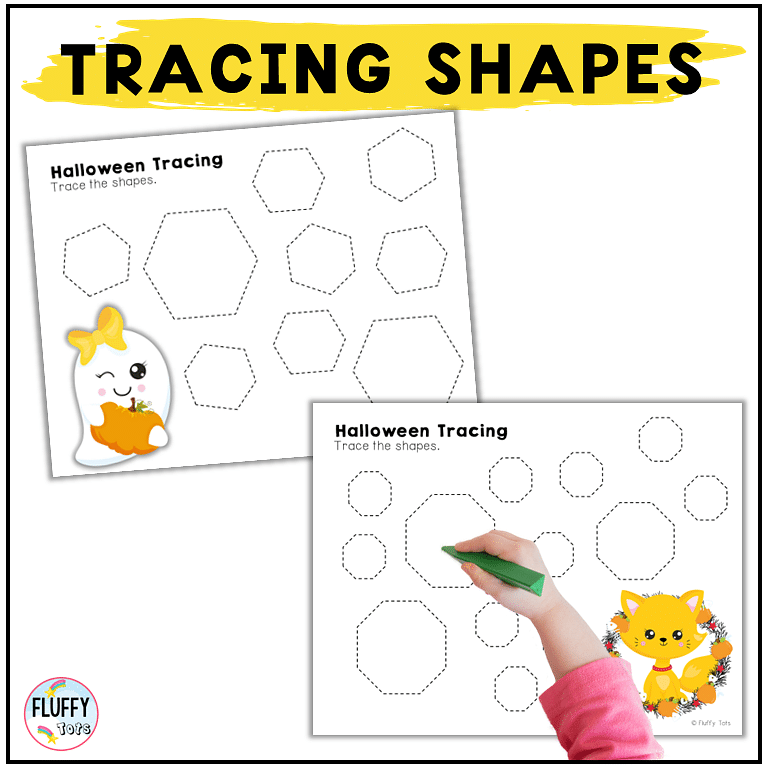 Fun 50+ Pages Non-Spooky Halloween Tracing Printable for Toddlers and Preschoolers 4