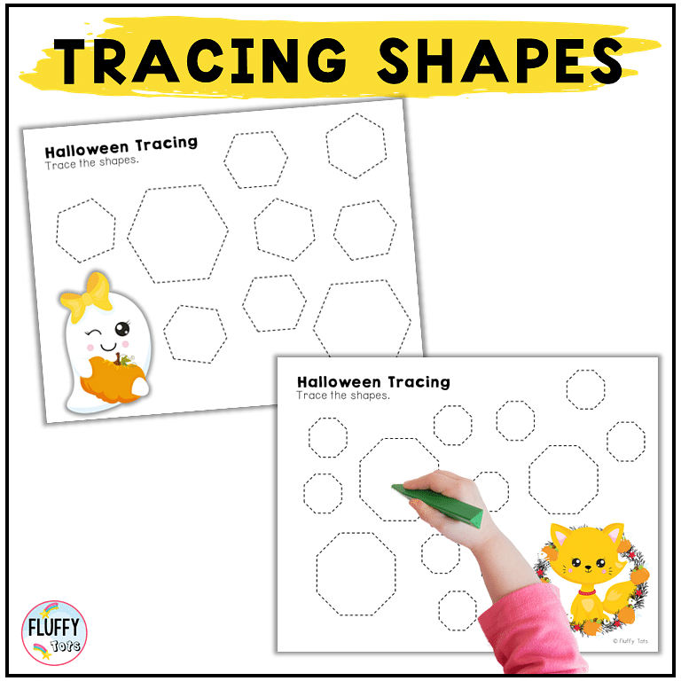 Fun 50+ Pages Non-Spooky Halloween Tracing Printable for Toddlers and Preschoolers 24