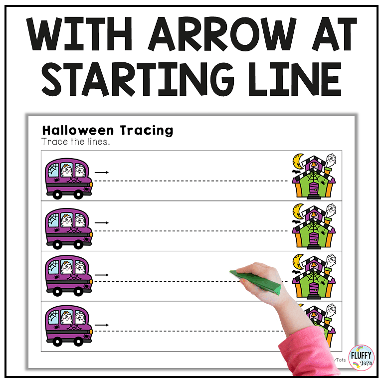 Fun 100+ Pages Non-Spooky Halloween Tracing Worksheets for Toddler and Preschooler 8
