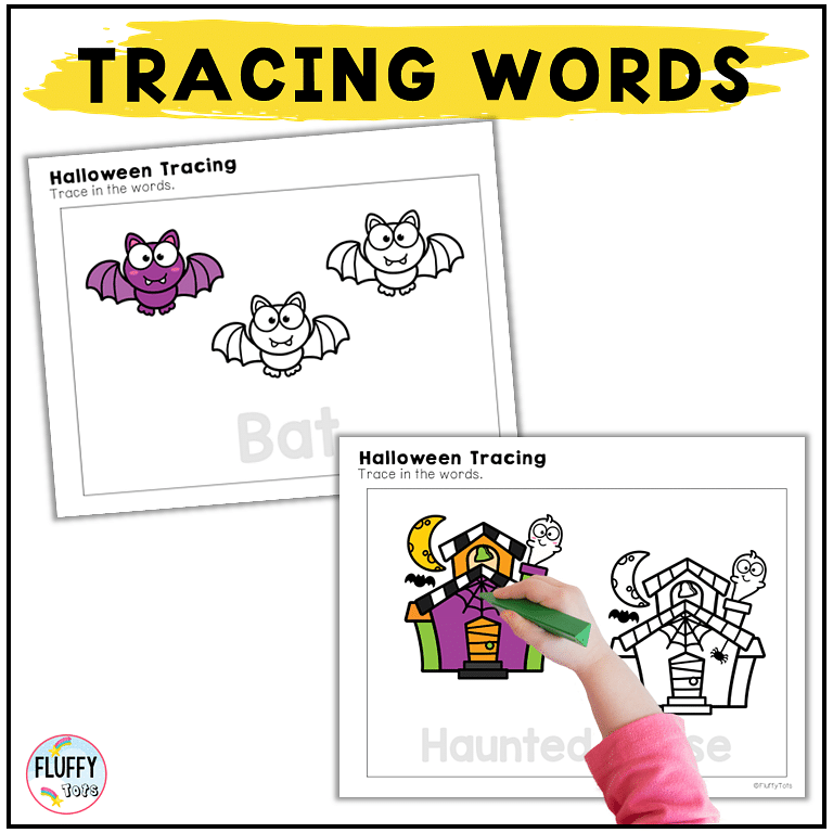 Fun 100+ Pages Non-Spooky Halloween Tracing Worksheets for Toddler and Preschooler 6