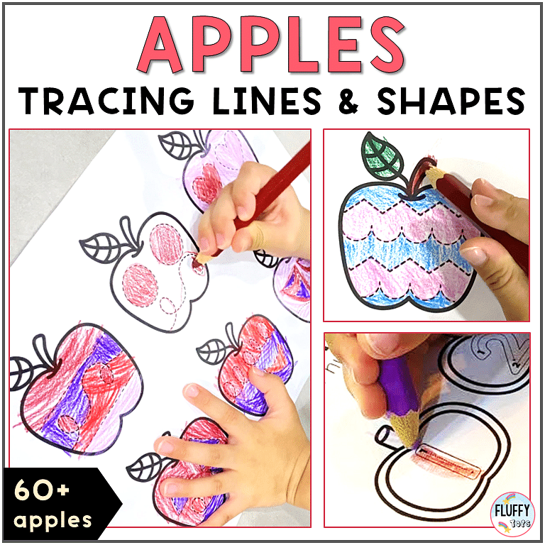 60 Fun and Easy Apple Tracing Lines to Make Tracing Exciting for Kids 5