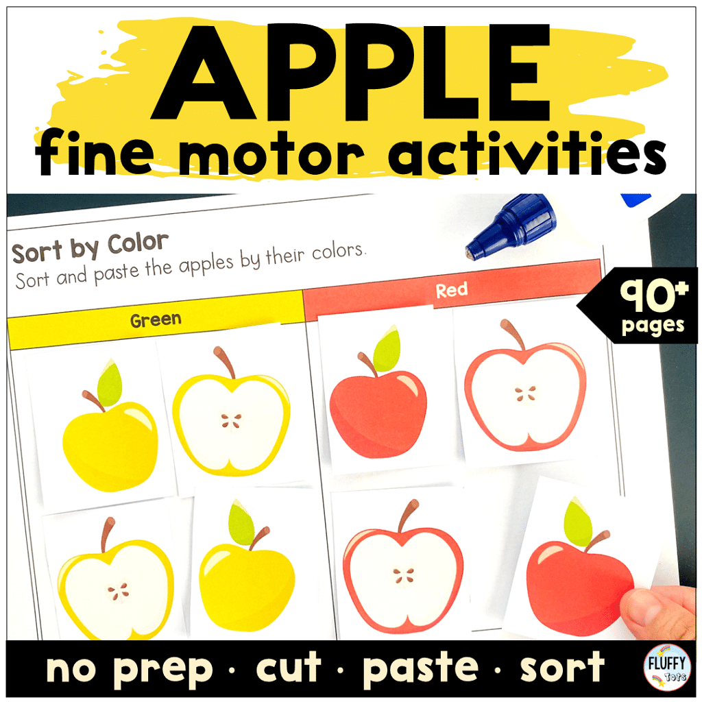 Apples Shape Sorting : FREE 6 Shapes 12