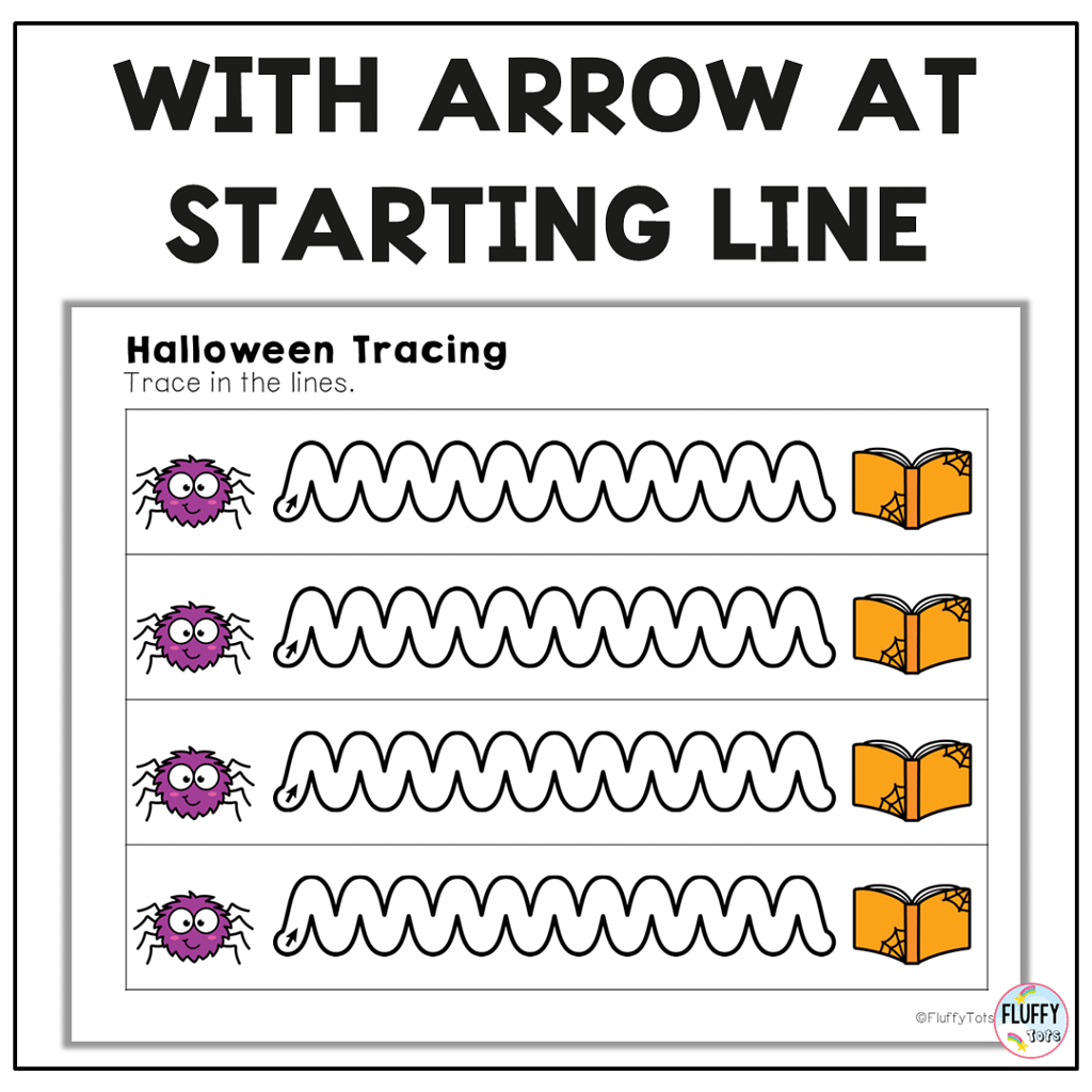 Exciting 40+ Pages Non-Spooky Halloween Tracing Worksheet for Toddler and Preschooler 3