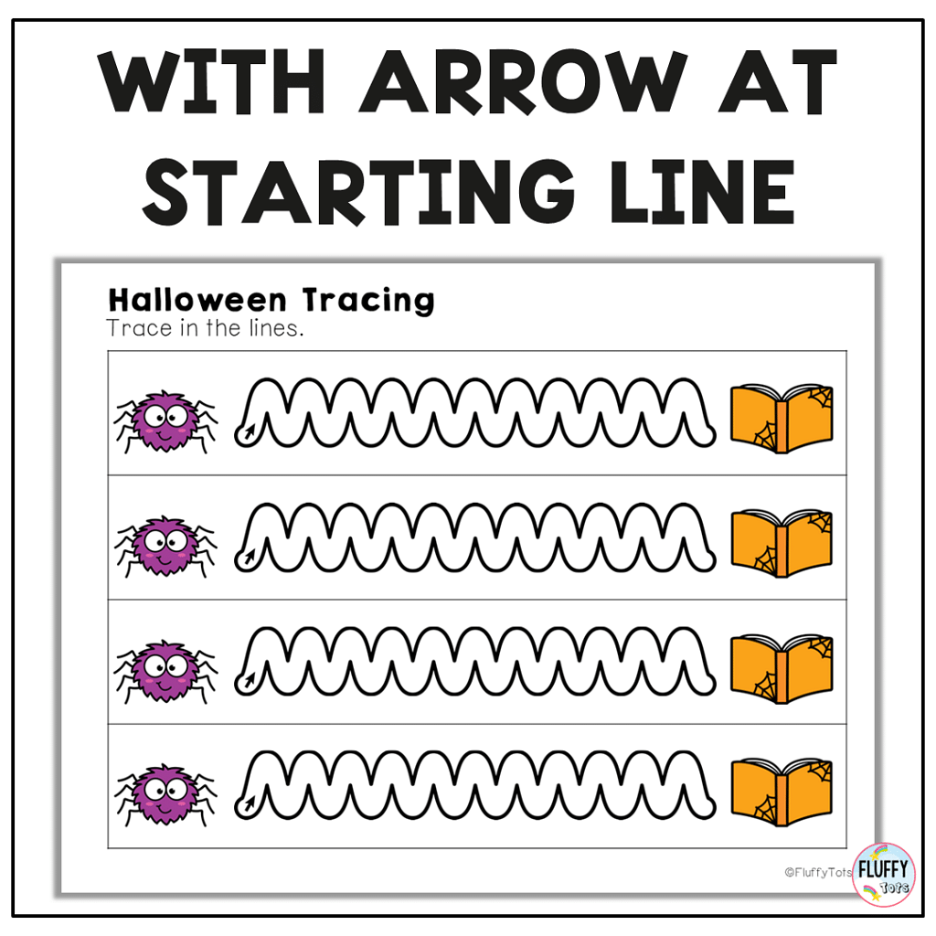 Exciting 40+ Pages Non-Spooky Halloween Tracing Worksheet for Toddler and Preschooler 37