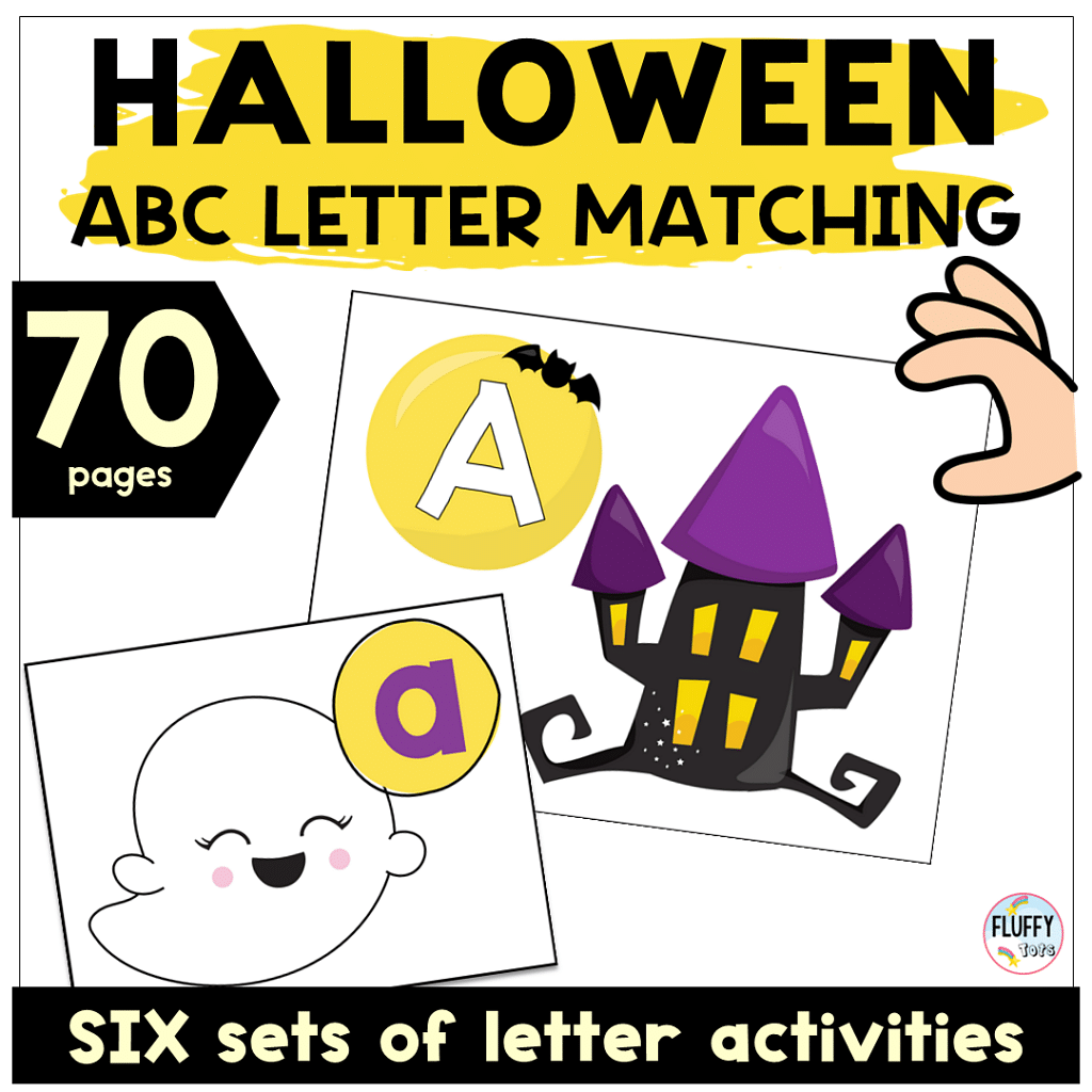 6 Fun Sets of Halloween Letter Activities Preschool 6