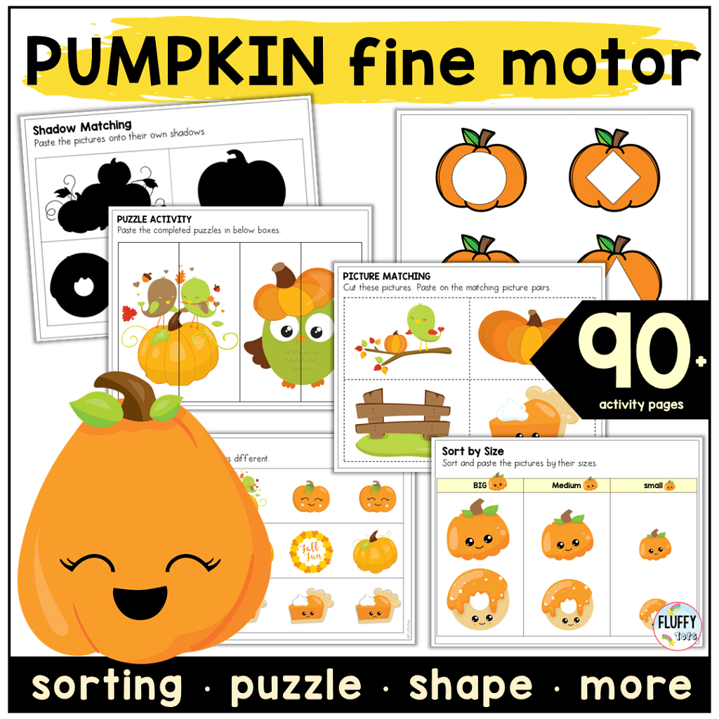 Pumpkin Shape Sorting : FREE 3 Shapes to be Sorted 1