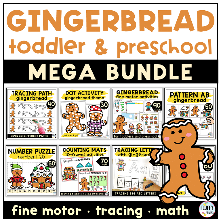 9 Free Gingerbread Printables for Preschool and Toddlers 10