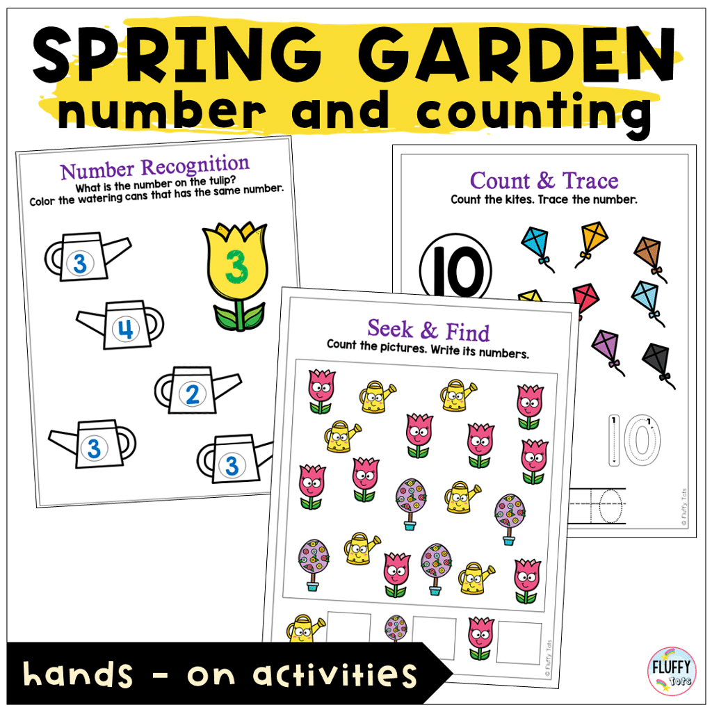 Number and math activities for preschool Spring Lesson Plan 