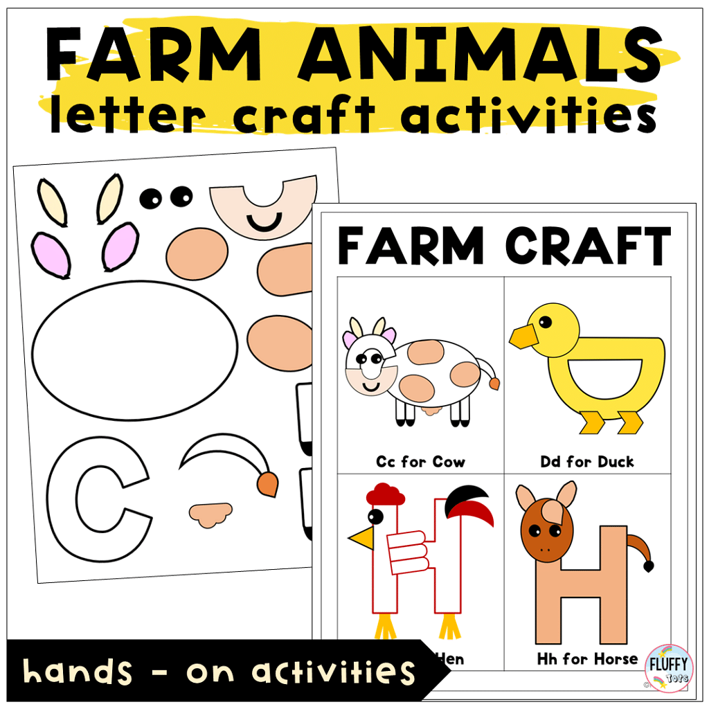Letter craft activities for farm animals lesson plans for preschool