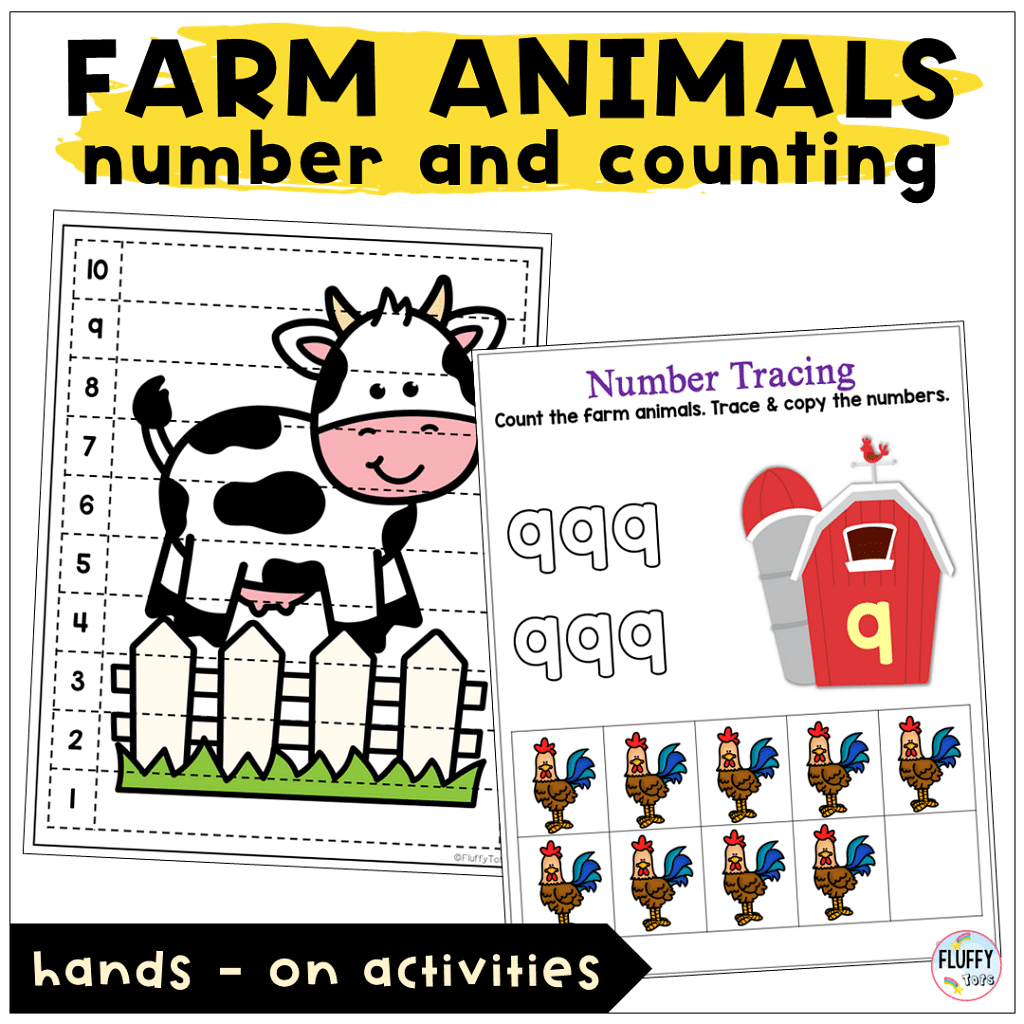 Math activities for farm animals lesson plans for preschool