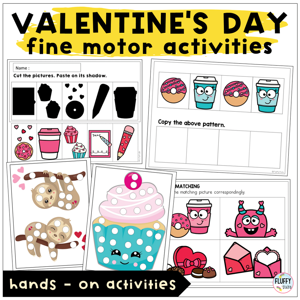 february valentine's day lesson plan for fine motor