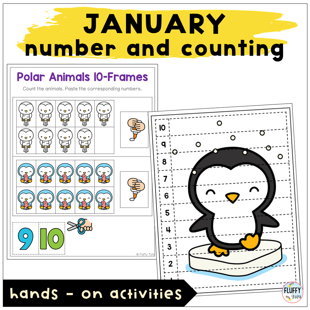January lesson plan math activity ideas preschool