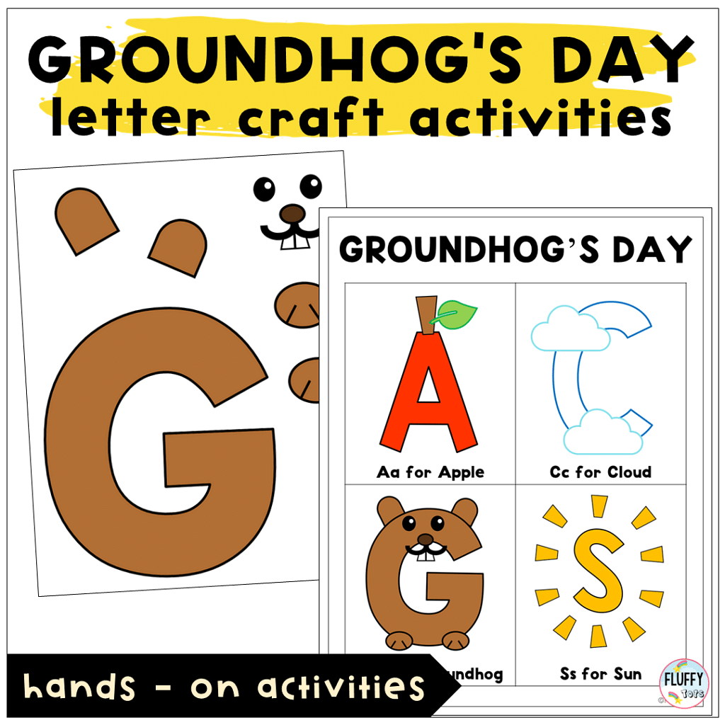 Letter craft for Groundhog's Day Lesson Plan for Toddler and Preschool