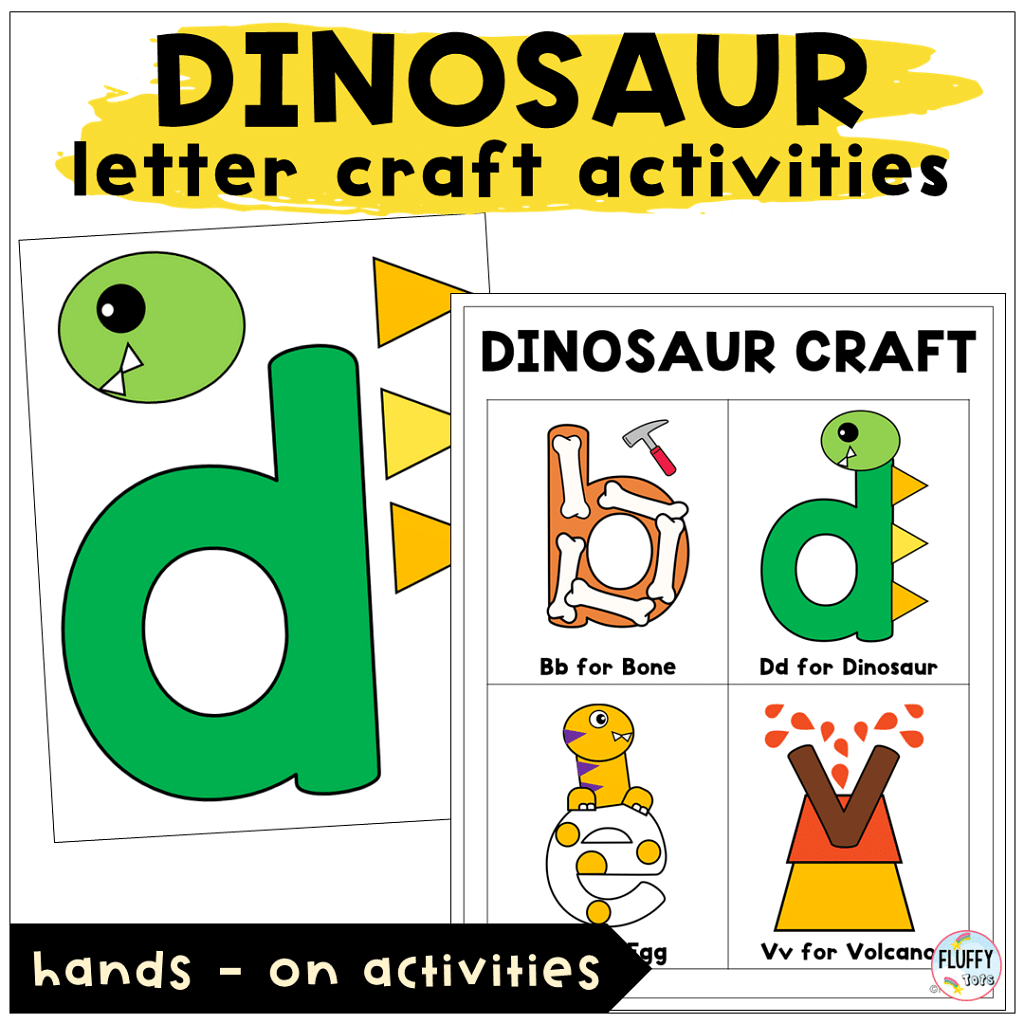 Letter craft activities for Dinosaur Lesson Plans for toddler and preschoolers