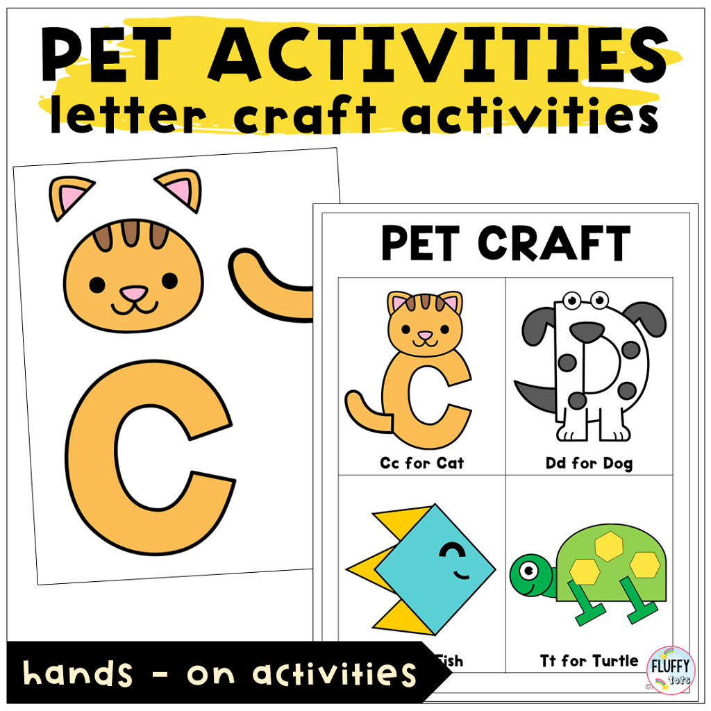 Pet Letter Craft Activities for Toddler and Preschool