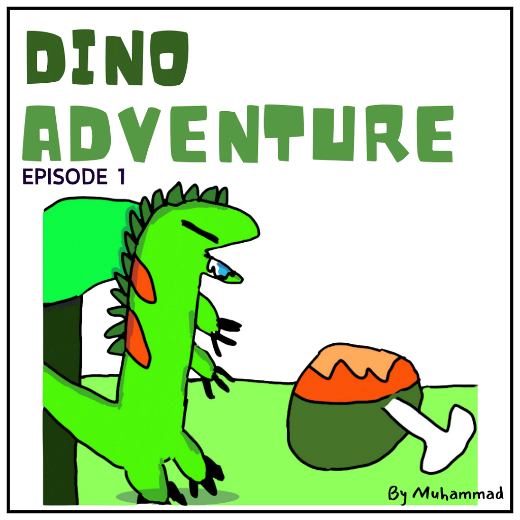 T-rex Dinosaur Comic for Kids 1
