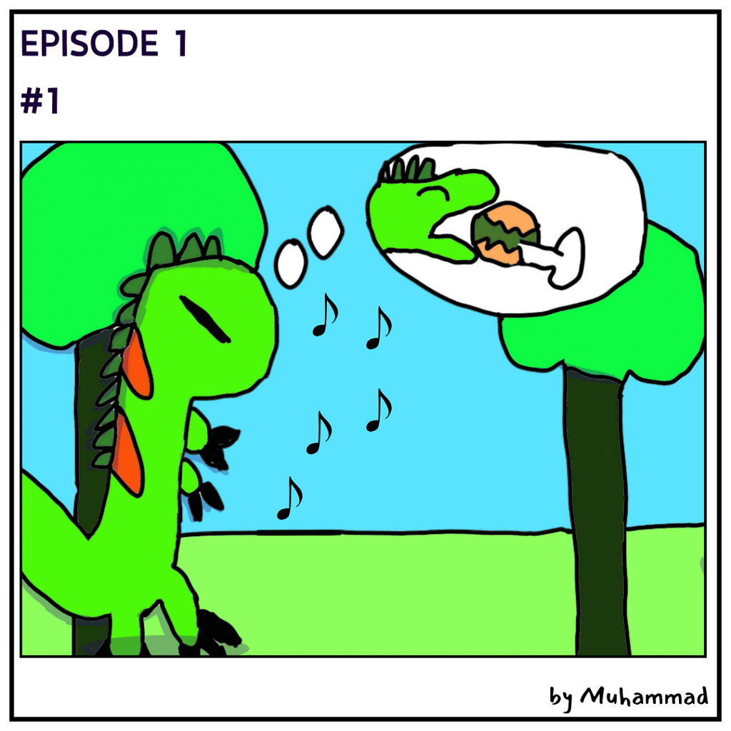 T-rex Dinosaur Comic for Kids 2