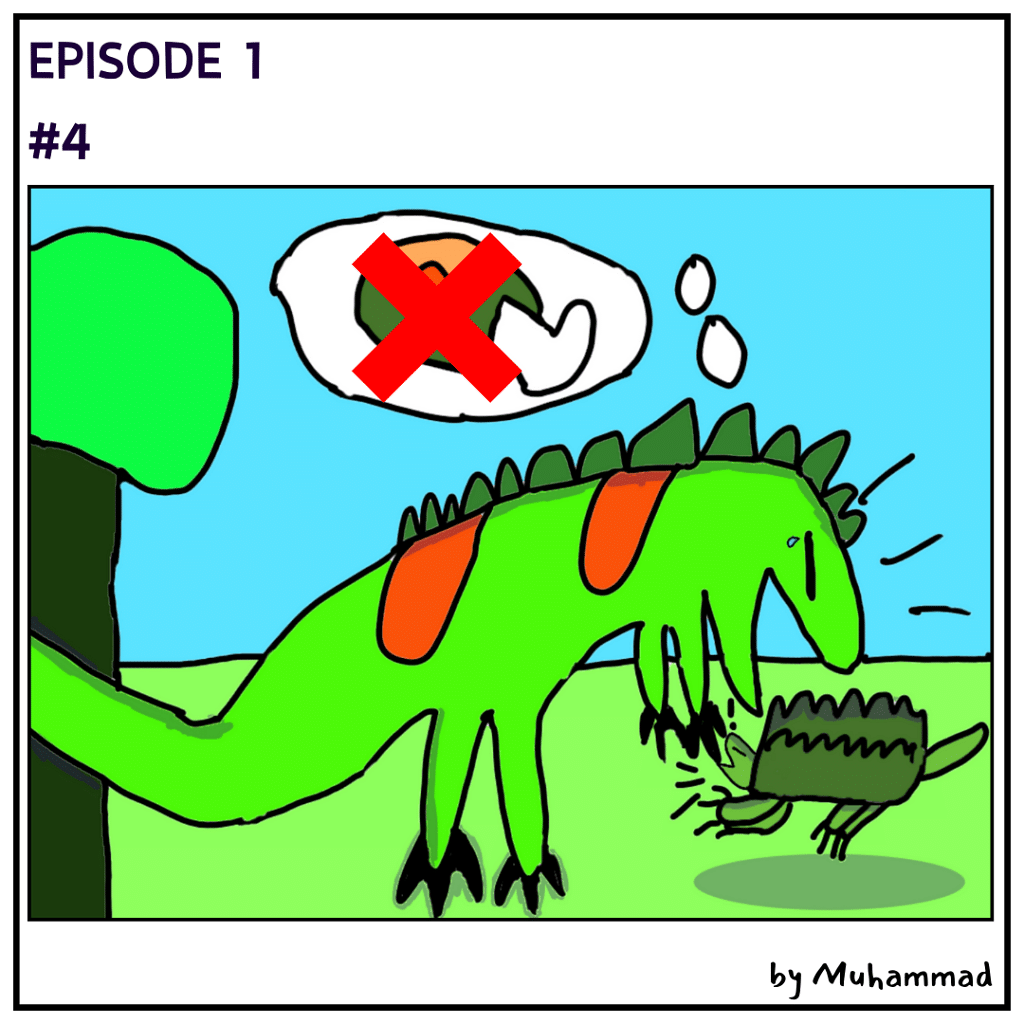 T-rex Dinosaur Comic for Kids 5