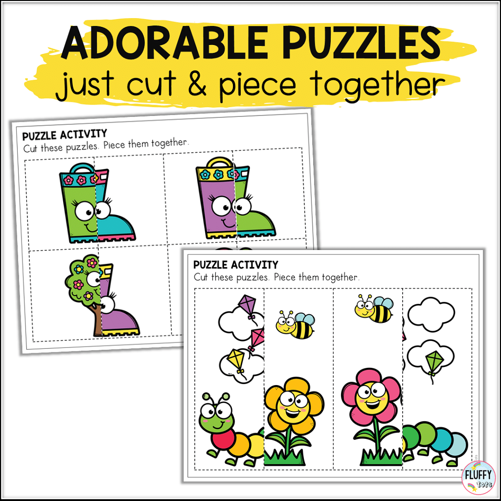 8 Adorable Flower Printable Puzzles for Kids 13