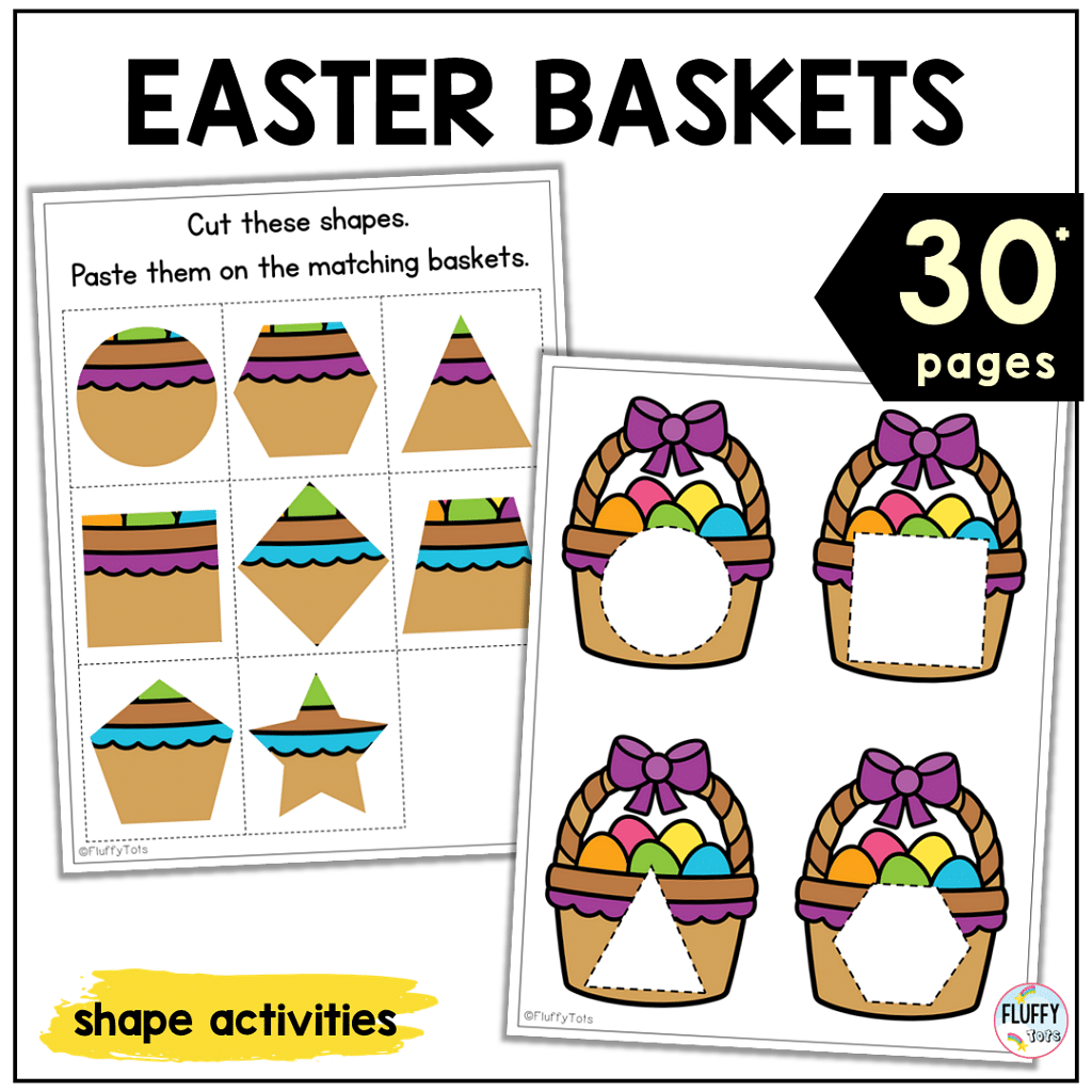 Fun Easter Egg Printable Shape Sorting Activity 7