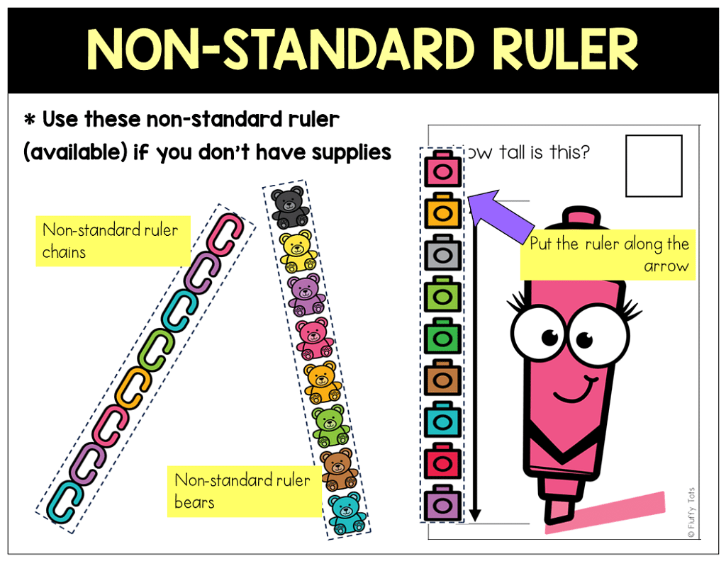 Measurement Non-Standard Units Cards
