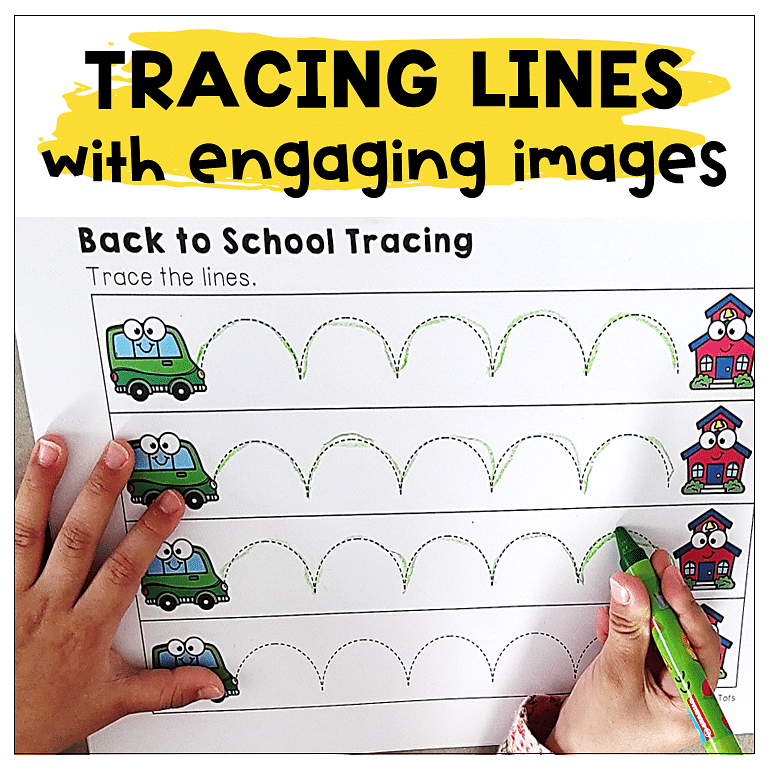 tracing lines printables pages