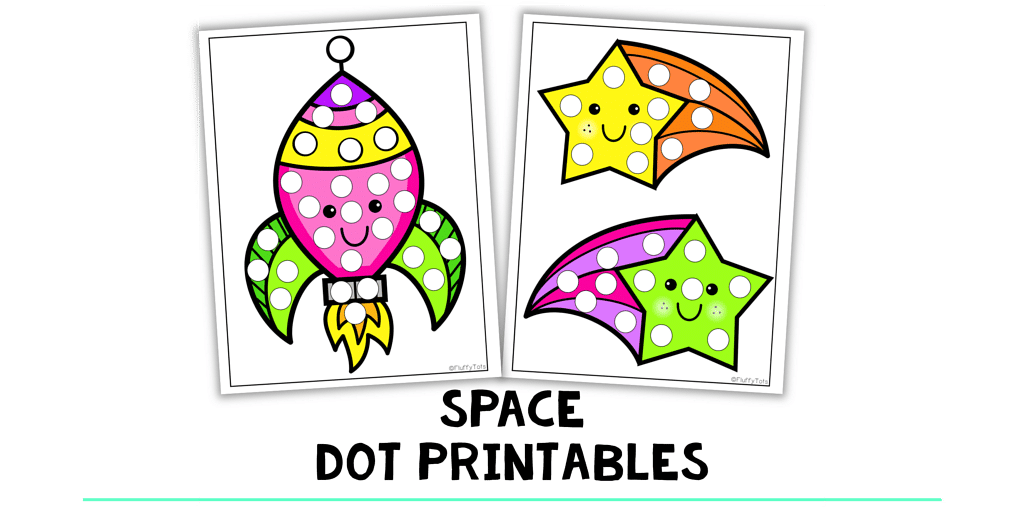 Outer Space Preschool Dot Printable Activities