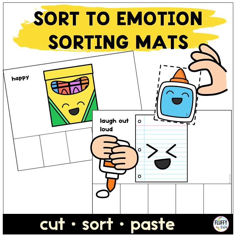 sort by emotion back to school toddler preschool social emotional learning