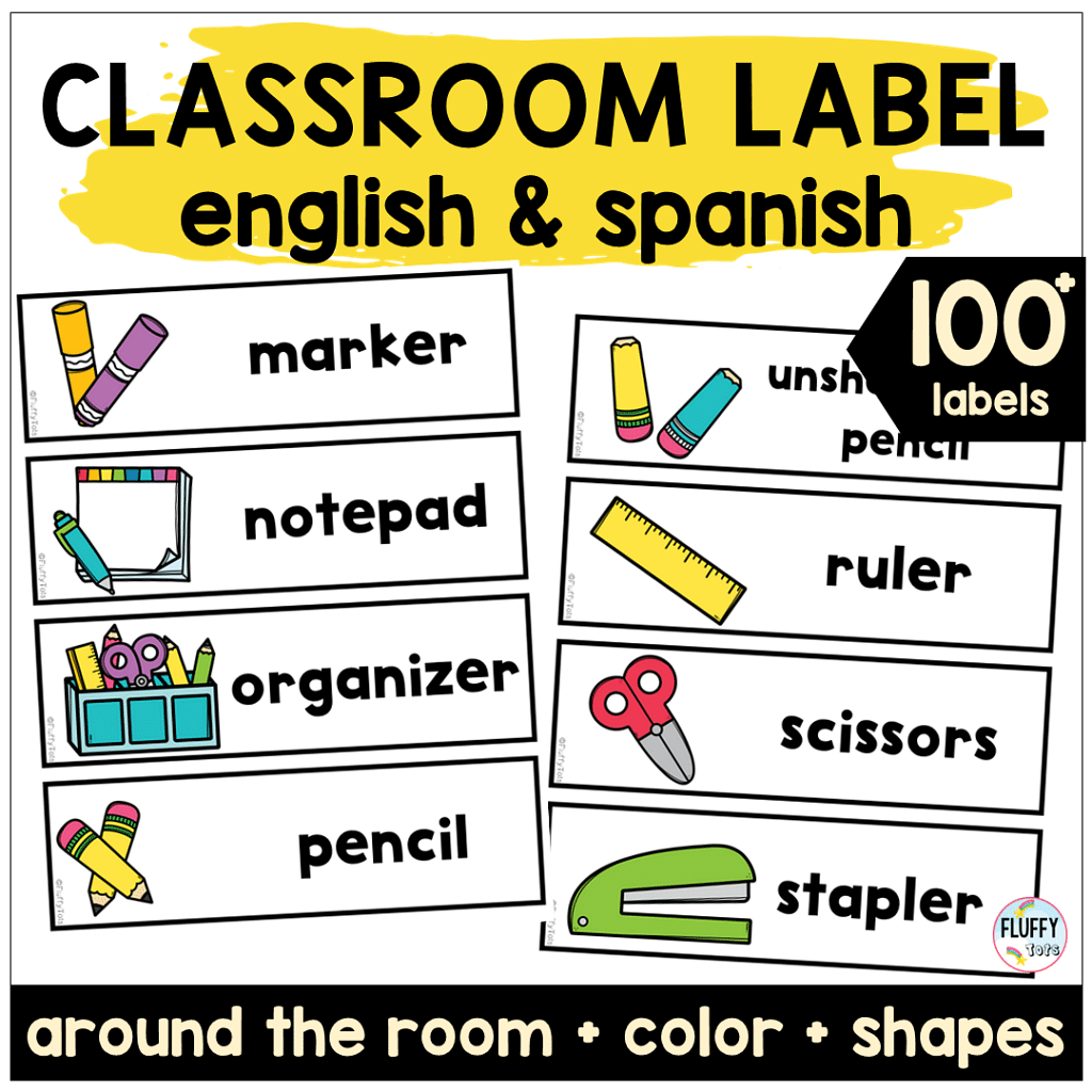 classroom management resources with classroom labels