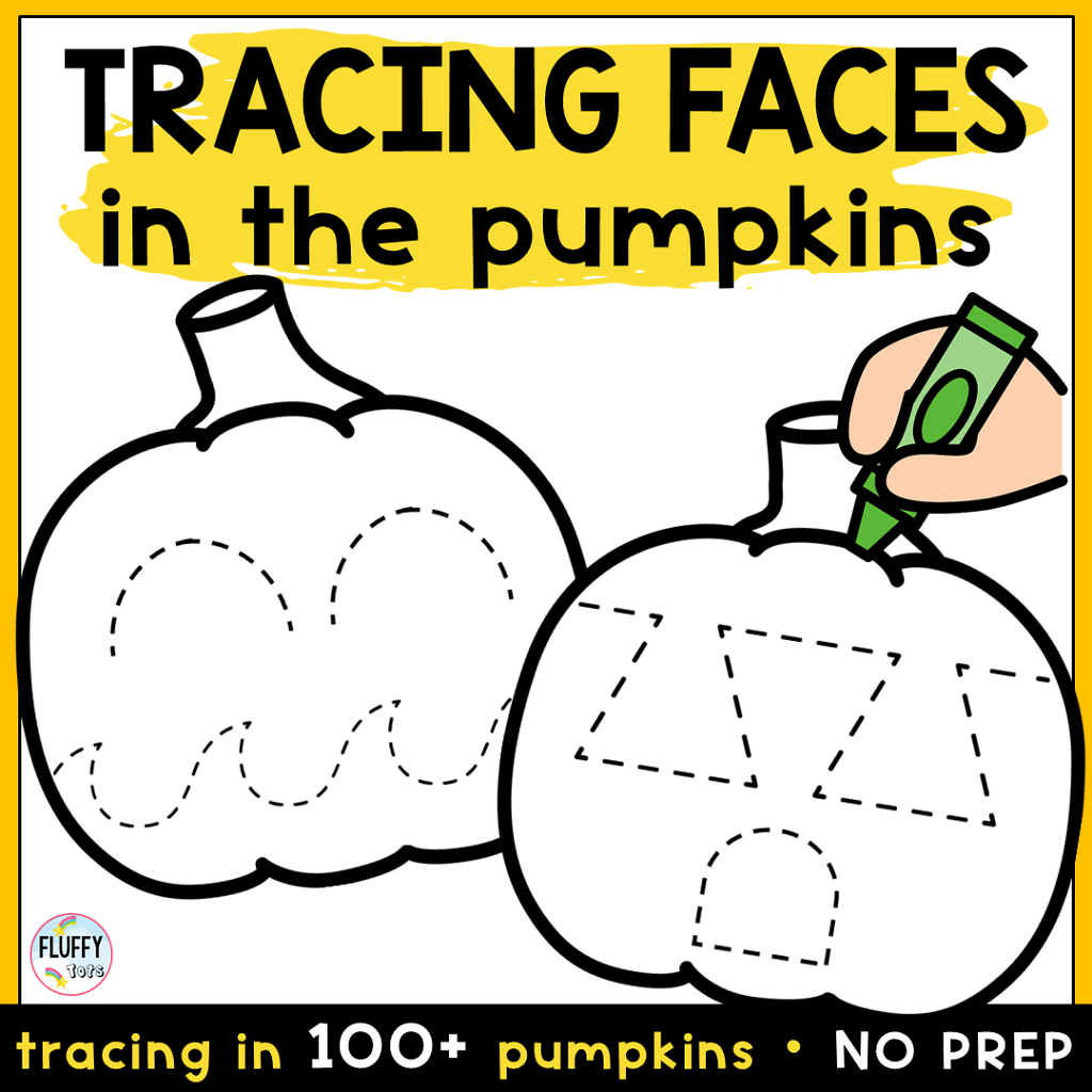 Pumpkin tracing printables