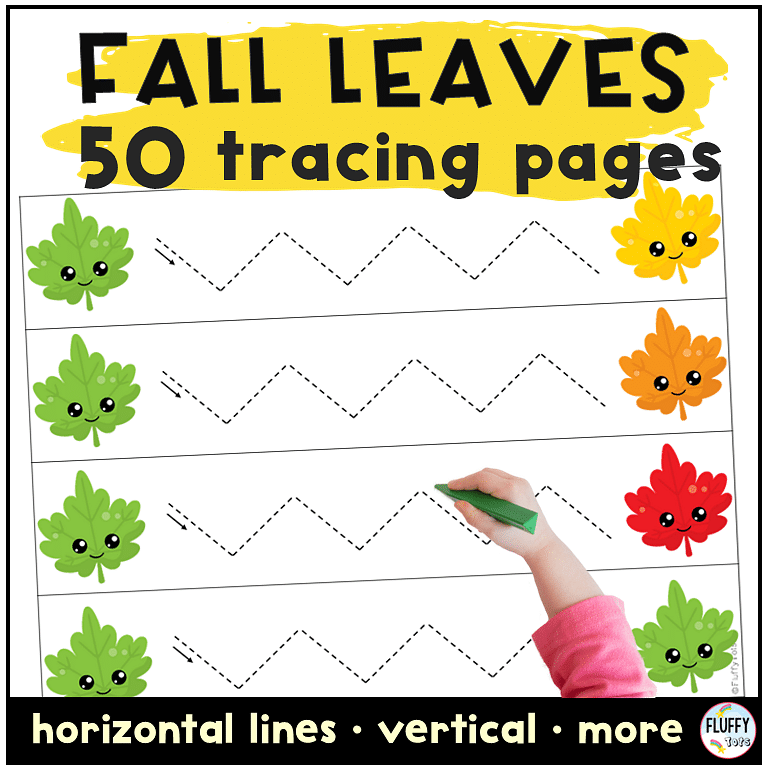 Fall leaves tracing