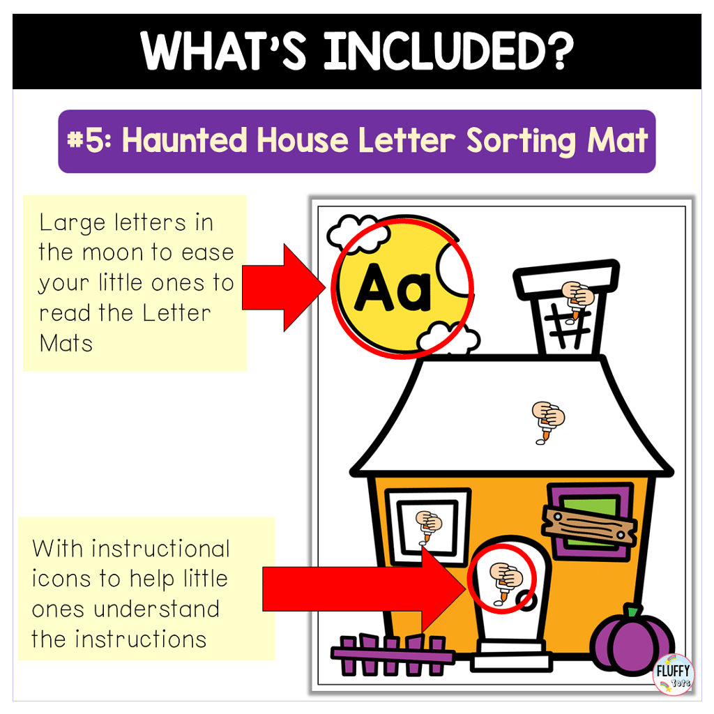 Fun Halloween Letter Sorting Craft for Literacy Activities 8