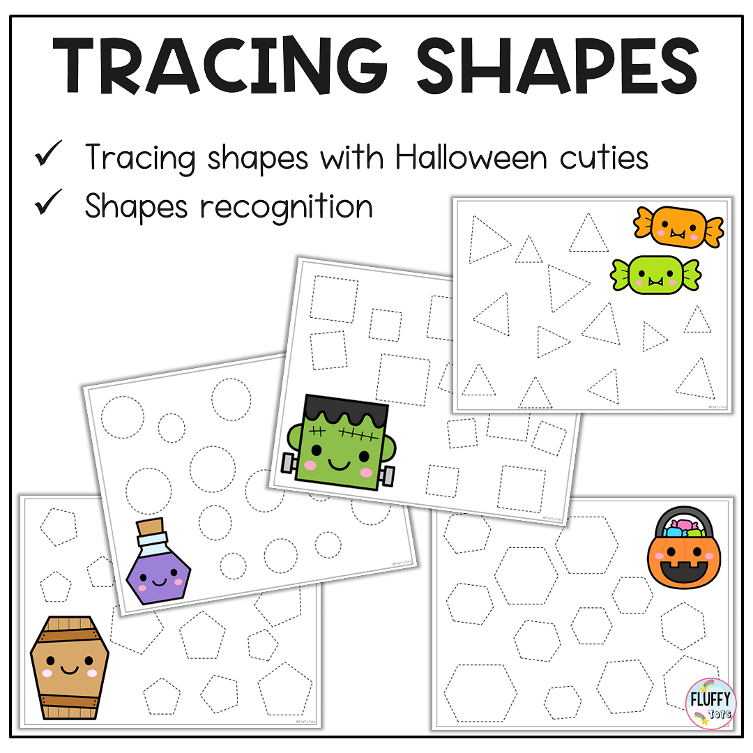 Fun 70+ Pages Non-Spooky Halloween Tracing Printable for Toddlers and Preschoolers 4