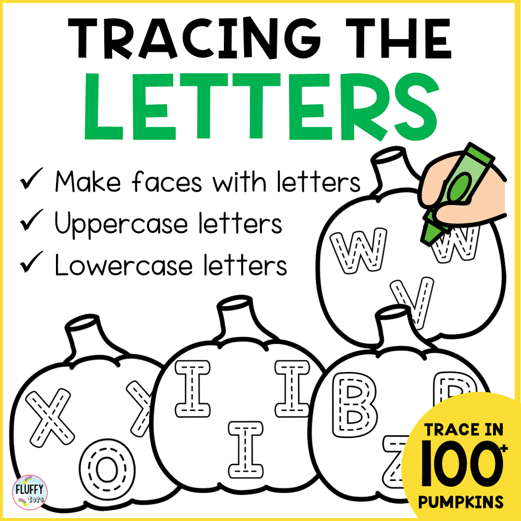 pumpkin tracing letters printables