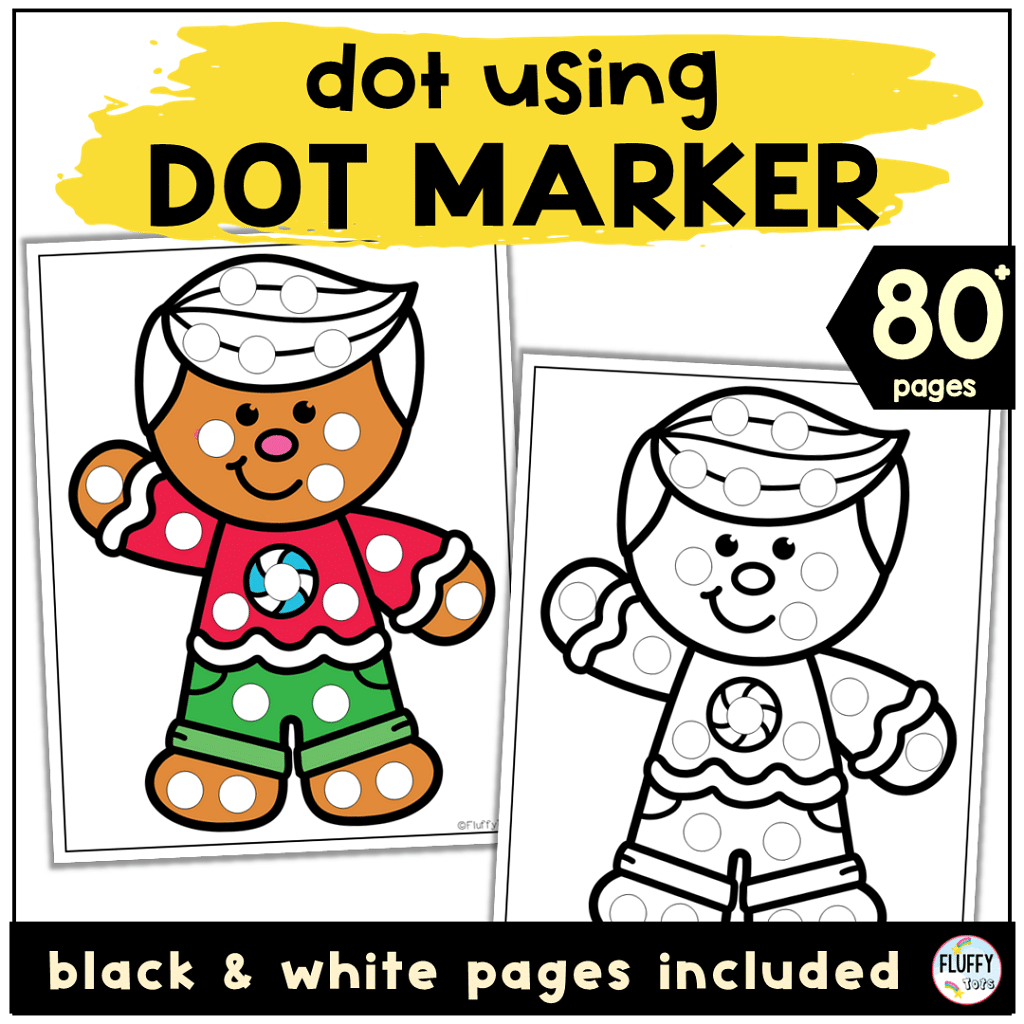 Dot the Gingerbread Dot Printable