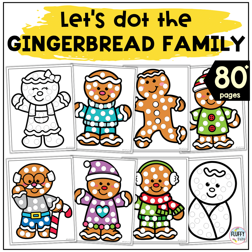 Gingerbread Dot Printable